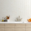 Calacatta Cremo Honed Herringbone Marble Mosaic