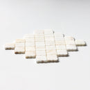 Calacatta Cremo Honed Arabesque Marble Mosaic