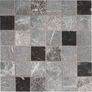 Iris Black Textured 2x2 Marble Mosaic