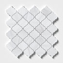 Bianco Dolomiti Polished Arabesque Marble Mosaic