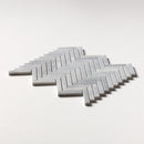 Bardiglio Light Honed Herringbone Marble Mosaic
