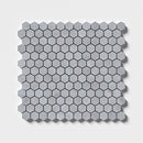 Bardiglio Light Honed Hexagon 1x1 Marble Mosaic