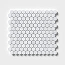 Bianco Dolomiti Honed Hexagon 1x1 Marble Mosaic