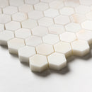 Calacatta Cremo Honed Hexagon 1x1 Marble Mosaic