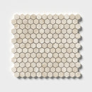 Royal Beige Honed Hexagon 1x1 Marble Mosaic