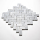 Bardiglio Light Honed Espiga 1x2 Marble Mosaic