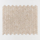 Royal Beige Honed Herringbone 5/8x3 Marble Mosaic