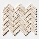 Royal Beige Honed Herringbone 5/8x3 Marble Mosaic