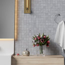 Bardiglio Light Honed 2x2 Marble Mosaic