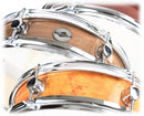 Piccolo Snare Drum 13" x 3.5" by GRIFFIN - 100% Poplar Wood Shell with Black Hickory Finish & Coated Drum Head - Drummers Deluxe Percussion