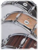 GRIFFIN Snare Drum | Poplar Wood Shell 14" x 5.5" with Black PVC & Coated Head | Acoustic Marching Percussion Musical Instrument Set with Drummers Key, 8 Metal Tuning Lugs & Snare Strainer Throw Off