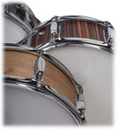 Snare Drum by GRIFFIN | 14" x 5.5"  Black Hickory PVC & Coated Head on Poplar Wood Shell | Acoustic Marching Percussion Instrument Set, Drummers Key, 8 Metal Tuning Lugs & Snare Strainer Throw Off Kit