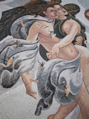 Botticelli, The birth of Venus Mosaic Art Medallion