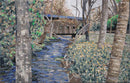 Mural Mosaic Lake in The Forest | Luxury Handcrafted Stone Art