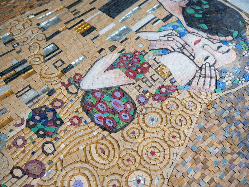 Mosaic Wall - "The Kiss" By Gustav Klimt