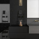 Black Polished 1x1 Marble Mosaic
