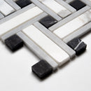 Serenity Honed Tangled Marble Mosaic