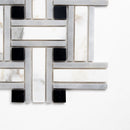 Serenity Honed Tangled Marble Mosaic