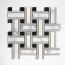 Serenity Honed Tangled Marble Mosaic