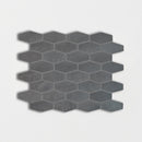 Basaltina Honed Elongated Hexagon Basalt Mosaic