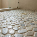 Silver Sky Tumbled Pebble Mosaic