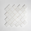 Bianco Dolomiti Honed Artesan Cut Marble Mosaic