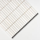 Bianco Dolomiti Honed 5/8x3 Marble Mosaic