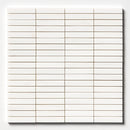 Bianco Dolomiti Honed 5/8x3 Marble Mosaic