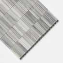 Silver Sky Honed 5/8x3 Marble Mosaic