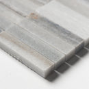 Silver Sky Honed 5/8x3 Marble Mosaic