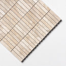 Royal Beige Honed 5/8x3 Marble Mosaic