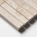 Royal Beige Honed 5/8x3 Marble Mosaic