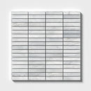 Carrara T Honed 5/8x3 Marble Mosaic
