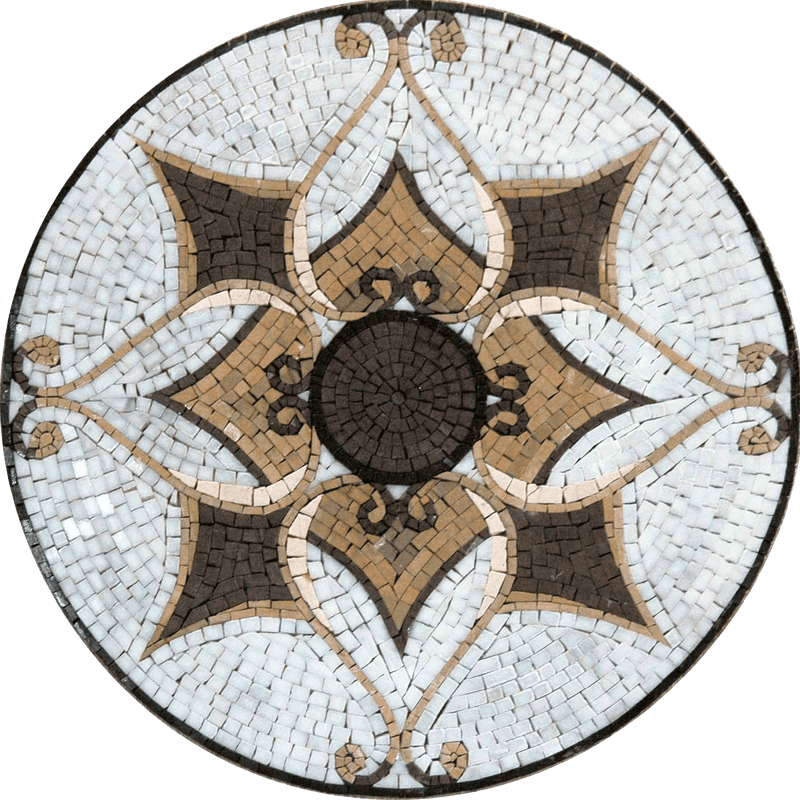 Mosaic Tile Art - Arabesque Medallion