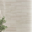 Wooden Beige 4x12 Polished Subway Crystal Sand Marble Tile (15 pack, 5 sq ft/case)