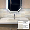 Wooden Beige 3x6 Polished Beveled Subway Crystal Sand Marble Tile (40 pack, 5 sq ft/case)