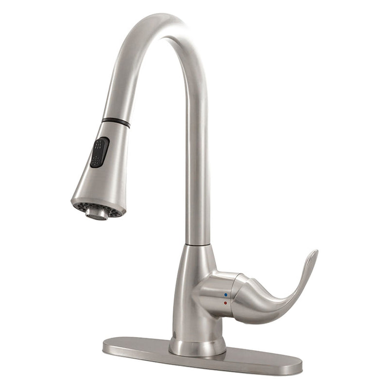 MSI 1handle pull down sprayer kitchen faucet 803 brushed nickel FAU K1HBN8401 803 4