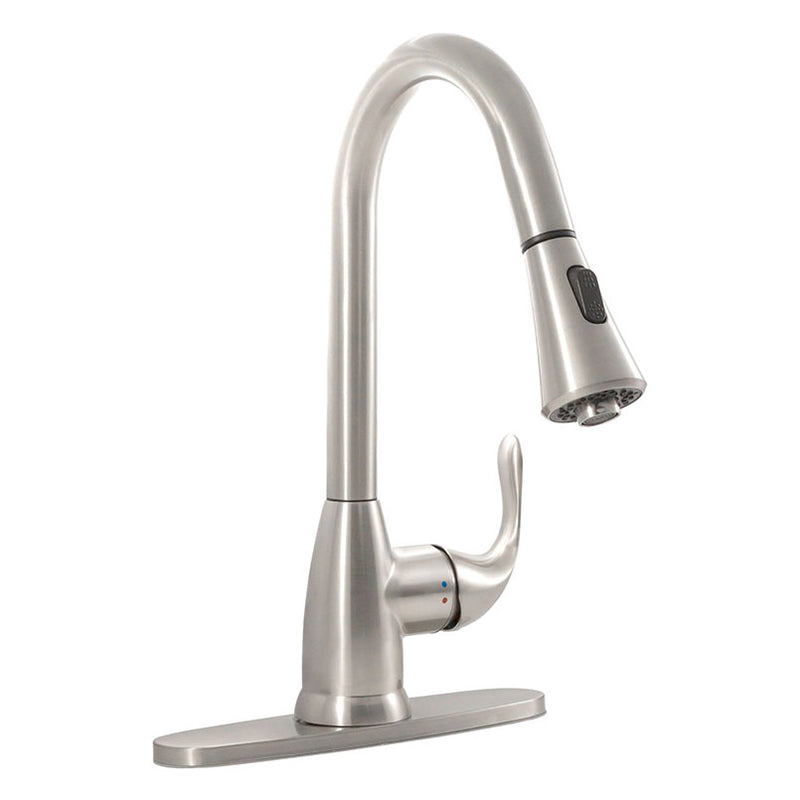 MSI 1handle pull down sprayer kitchen faucet 803 brushed nickel FAU K1HBN8401 803 7