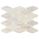 MSI-Angora-elongated-octagon-11.81X13.4-polished-marble-mosaic-SMOT-ANGORA-OCTELP-tile-top-view.