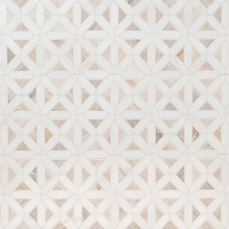 MSI-Angora-geometric-12x12-polished-marble-mosaic-SMOT-ANGORA-GEOP-multiple-tiles-top-view.