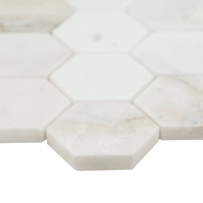 MSI-Arabescato-venato-white-11.73x12-marble-2-hexagon-honed-mosaic-tile-SMOT-ARAVEN-2HEXH-edge-view.
