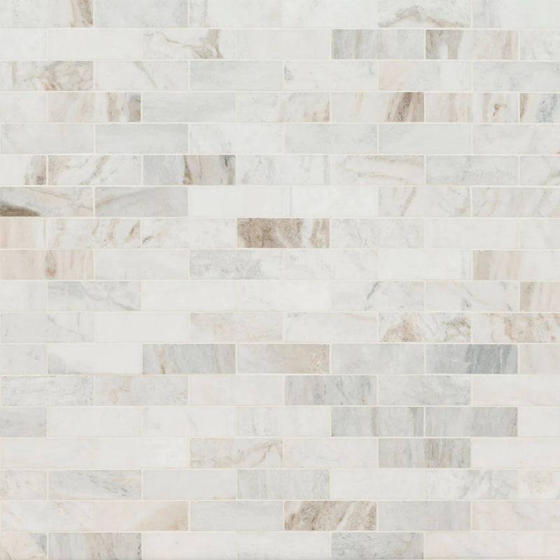 MSI-Arabescato-venato-white-2x6-honed-marble-subway-mosaic-tile-SMOT-ARAVEN-2X6H-multiple-tiles-top-view.