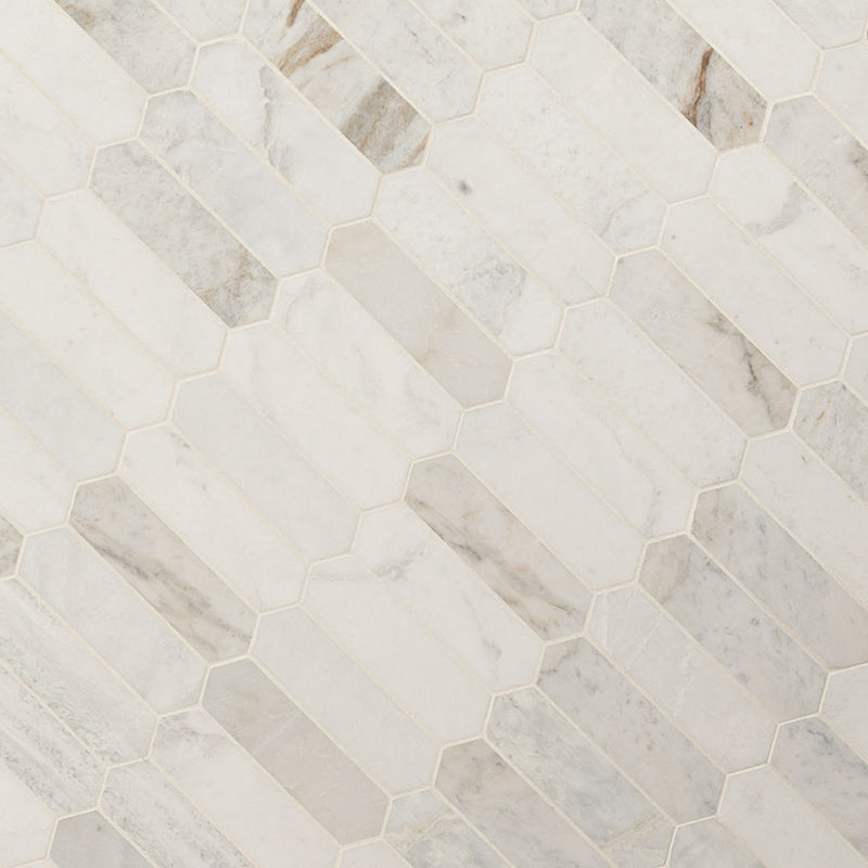 MSI-Arabescato-venato-white-picket-11.73x12-honed-marble-mosaic-tile-SMOT-ARAVEN-PKH-angle-view