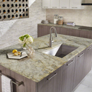 MSI Aspen White Granite Prefabricated Countertop - Island