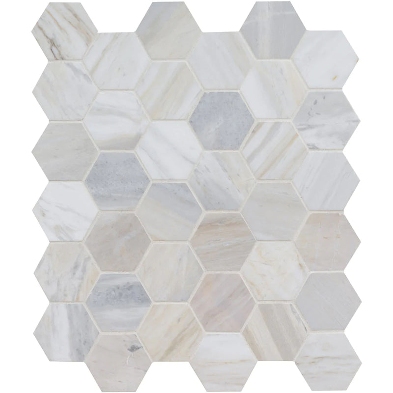 MSI-Athena-gold-12x11.3-marble-2-hexagon-honed-mosaic-tile-SMOT-ATHGOL-2HEXH-top-view.