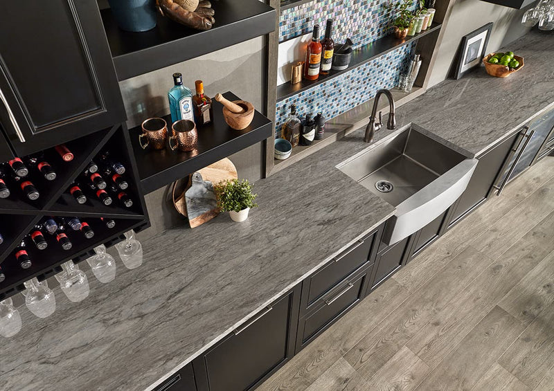 MSI Azul Celeste Granite Prefabricated Countertop - Island