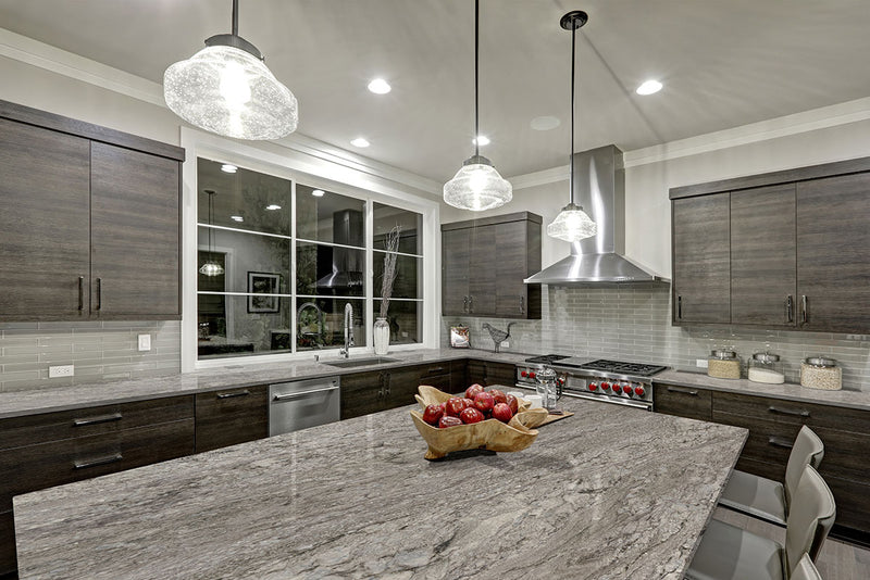 MSI Azul Celeste Granite Prefabricated Countertop - Island