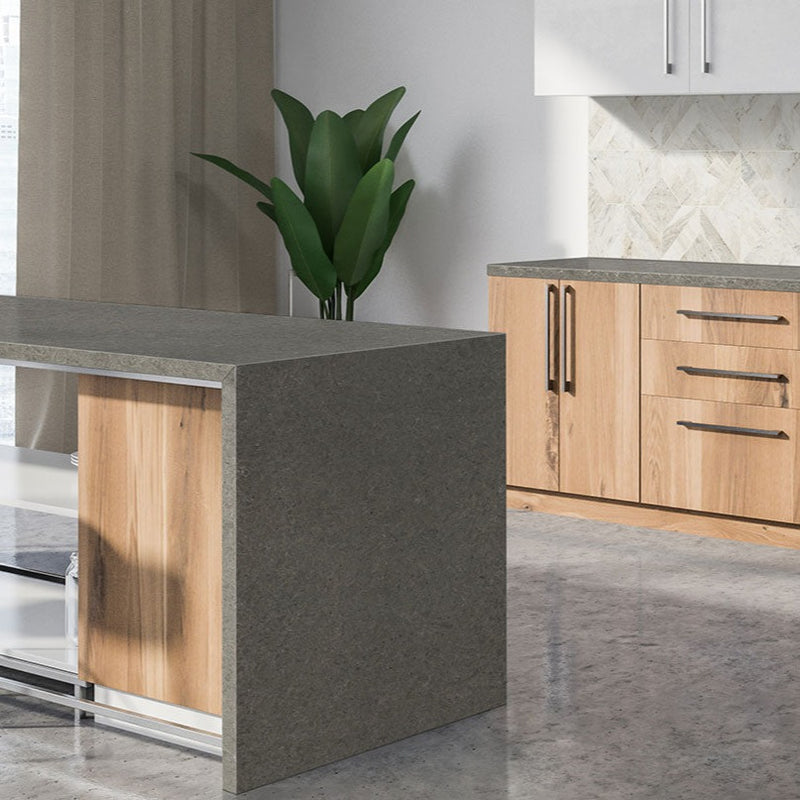 MSI Babylon Gray® Premium Quartz Prefabricated Countertop - Island