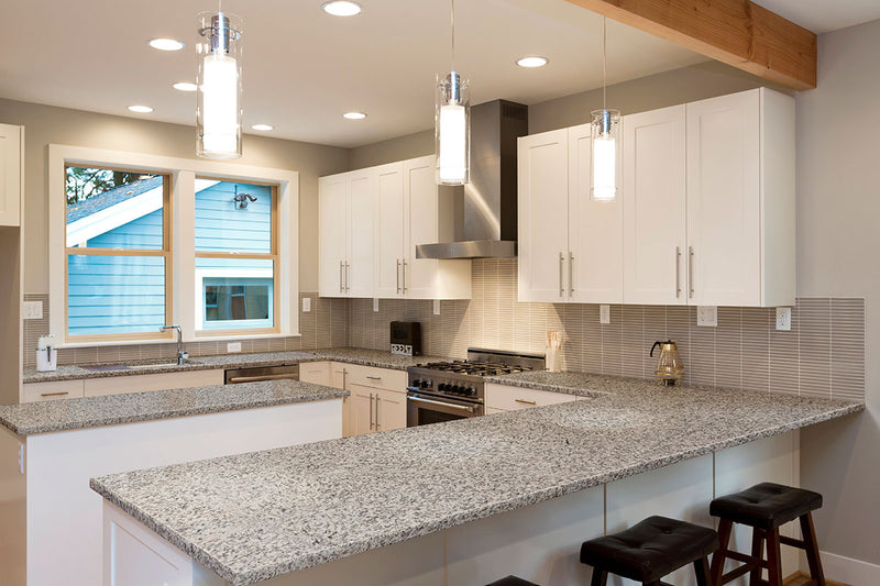 MSI Blanco Perla Granite Prefabricated Countertop - Island