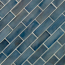 MSI Blue Shimmer Glass Subway Mosaic Tile 11.75"x11.75"